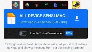 All Device Sensi Macro Script  FF Macrodroid Script ️