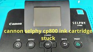 How to fix ink cartridge stuck problem on canon selphy cp800