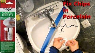 How to fix a crack in a porcelain sink