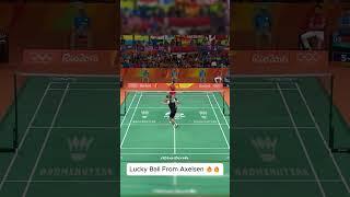 LUCKIEST Point Ever?!  Axelsen’s Unbelievable Lucky Ball at Rio 2016 