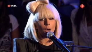 Lady GaGa performing Pokerface live Mooi weer de leeuw (dutch tv show)