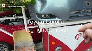 Toyota Corolla 2000-2007 fog light removal