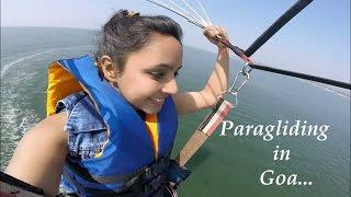 Parasailing in Goa by Varsha Tripathi | What Happened in Goa. Varsha VLogs.