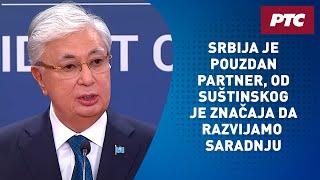 Obraćanje predsednika Aleksandra Vučića i Kasima Žomarta Tokajeva