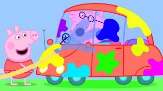 Car Wash with Peppa Pig and Her Family | Peppa Pig Official Family Kids Cartoon