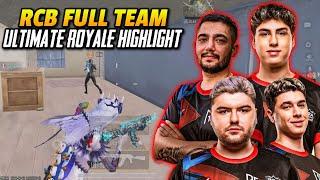 PUBG Mobile Turkey : RCB Full Team Ultimate Royale Highlight