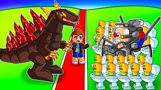 SCIENTIST TOILET VS GODZILLA im SKIBIDI TOILET BATTLE SIMULATOR (Roblox)