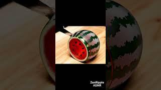 Satisfying Glass Watermelon Knife Slice  ASMR