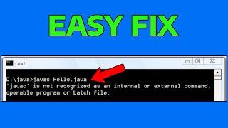 How To Fix Javac Is Not Recognized As An Internal Or External Command Windows 11