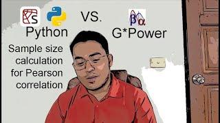 Python vs G*Power: Sample size calculation for Pearson correlation