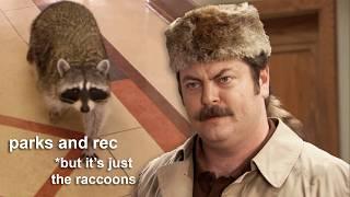 parks and rec but it's just the raccoons | Parks and Recreation | Comedy Bites