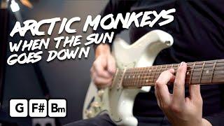 Arctic Monkeys "When The Sun Goes Down" Guitar Lesson Tutorial