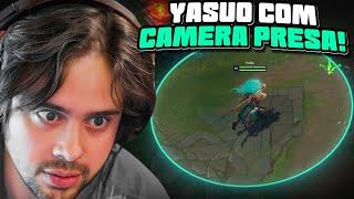 JOGANDO DE YASUO COM A TELA PRESA! (DESAFIO) | LEAGUE OF LEGENDS