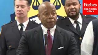 WATCH: NYC Mayor Adams Asked About Smoking Cigars With Streamer Accused Of Antisemitism At His Home