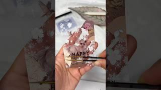 ASMR clear ATC card making #asmrsounds #satisfying #scrapbookingph #journaling