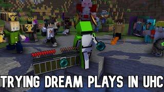 Attempting Dream Minecraft Manhunt Plays in a UHC