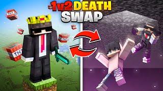 Minecraft 1v2 DeathSwap Challenge!