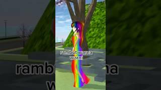 rambut warna warni bagai gulali #sakuraschoolsimulator #fypシ