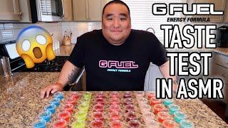 GFuel Taste Test in ASMR (9 Flavors )