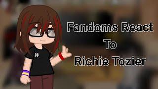 Fandoms React To Richie Tozier | Part 1/5 | IT | Read Description