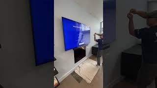 Samsung 85" QN85QN90B 4K HDR TV Peeling the Film | Home Theater ASMR