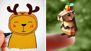 ADORABLE ART IDEAS  SO SATISFYING! 