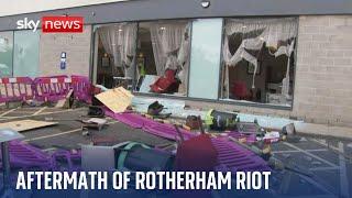 UK riots: Aftermath of violence in Rotherham