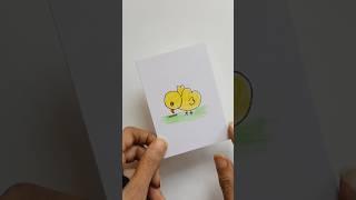 ️ Draw chicks for kids #shorts #easydrawing  #simplestrokes  #kidsdrawing #simpledrawing  #draweasy