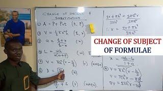 CHANGE OF SUBJECT | ALGEBRAIC EXPRESSION