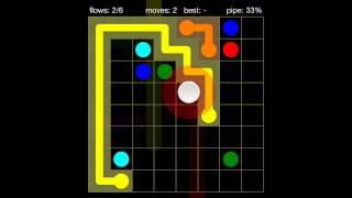 Flow Free 8X8 walkthrough level 22