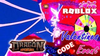 ROBLOX DRAGON ADVENTURES VALENTINE'S DAY EVENT! FREE CODE, Egg of Love on SPINNING WHEEL & Decor!