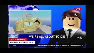 Bloxburg news during a natural disaster: