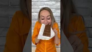 Prisoner eats big chocolate  #shorts by Leisi Crazy