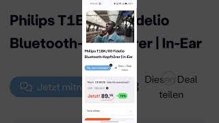 Philips T1BK/00 Fidelio Bluetooth-Kopfhörer | In-Ear . Prise 90 + 6€ Versand