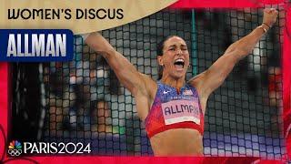 Team USA's Valarie Allman DEFENDS her discus gold medal | Paris Olympics | NBC Sports