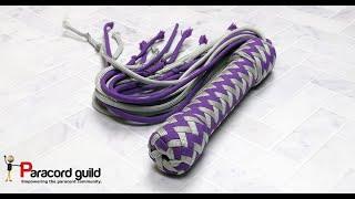 Plaited paracord flogger