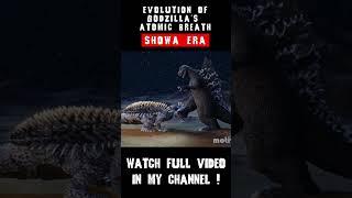 Evolution of Godzilla's atomic breath SHOWA ERA 01 #comparison #atomicbreath #godzilla