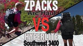 Packs I Used on the PCT (Zpacks Arc Haul vs Hyperlite Southwest 3400)