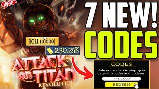 *NEW*CODES️ATTACK ON TITAN REVOLUTION ROBLOX CODES 2024 ATTACK ON TITAN CODES ROBLOX 2024