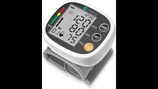 ZIQING Rechargeable Automatic Wrist BP Monitor with LCD Screen