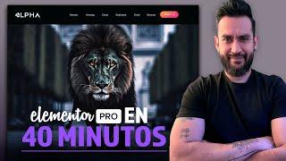  Tutorial Elementor PRO para principiantes | Aprende Elementor en 40 minutos