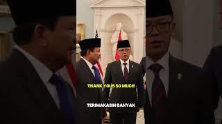 Momen Presiden Prabowo Colek Menlu AS, Tanyakan Palestina. #prabowo #antonyblinken #as #indonesia