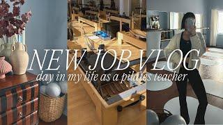 FIRST DAY AT MY NEW JOB! teaching reformer pilates 🩰 + how I got started as a fitness instructor Q&A