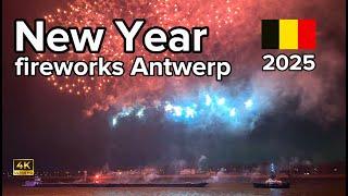 Antwerp New Year 2025 Fireworks  | Spectacular UHD 4K Celebration