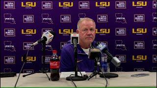 LSU Brian Kelly WIN over Arkansas postgame