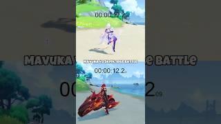 Who Has the Longest Idle? Skirk vs Mavuka  #genshinimpact #genshin #shorts