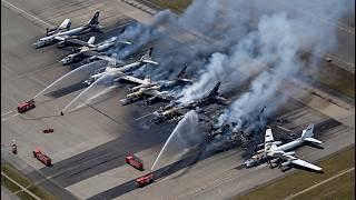 Russia's Strategic Aviation NO LONGER EXISTS – Ukrainian FPV Drone Strike ERADICATES TU-95 Fleet!