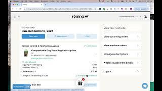 how to manage your shipping address on romng.com