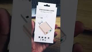 usb sound card for speaker with pc and laptop my room set pic #shortvideo