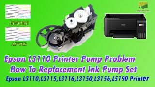 Epson l3110 ink pump replacement #epson #printerrepair